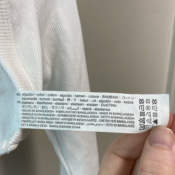 NWOT ZARA Ribbed White Arm Warmers Shrug Trafaluc Collection SIZE SMALL - Picture 10 of 10